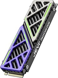 JEYI NVMe M.2 SSD Heatsink,Magnesium Aluminum Alloy High-Efficiency Heatsink with Thermal Silicone P