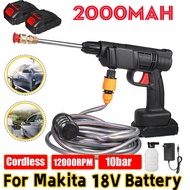 2000MAH Cordless Water Jet Portable Car Wash High Pressure Cleaner Spray Water Jet Gun Machine