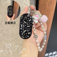 山鬼花錢方孔朱砂天然晶體砂圓形平安扣吊墜道家飾品九宮八卦紅砂 - 小號描金晶體砂山鬼花錢朱砂吊墜（25.9*25.5*4.2mm）裸墜