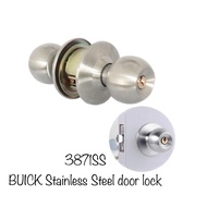 [HIGH QUALITY] BUICK STAINLESS STEEL & SOLID BRASS CYLINDRICAL LOCK DOOR ENTRANCE LOCK BULAT TOMBOL 