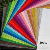 24pcs/50pcs Shiny Cardstock, Colorful Rainbow Mix, Suitable For Projects, Scrapbooks, Classroom Artw