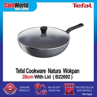 Tefal Cookware Natura Wokpan 28cm With Lid ( B22692 )