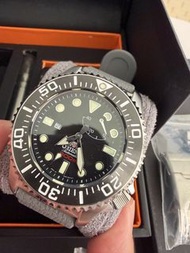 ORIENT 東方錶 GAS- DIVING系列 300m專業潛水機械錶 鋼帶款 黑色 SEL02002BO 全齊