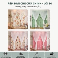 2-layer curtains cover the main door walkway, effectively prevent dust, prevent private space, super