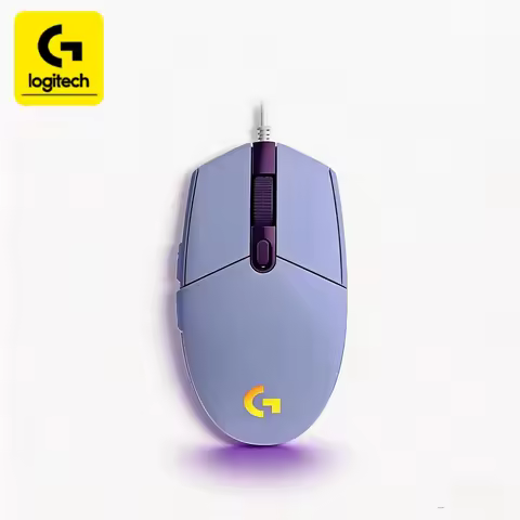 E-sports mouse G203/G102, USB wired, 8000 DPI, 6 programmable keys, RGB lighting effect, smooth and 