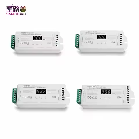 DC12-24V D1-CX D2-CX D3-CX D4-CX D5-CX 1 2 3 4 5 Channel Constant Voltage DMX512 RDM Decoder 1CH 2CH