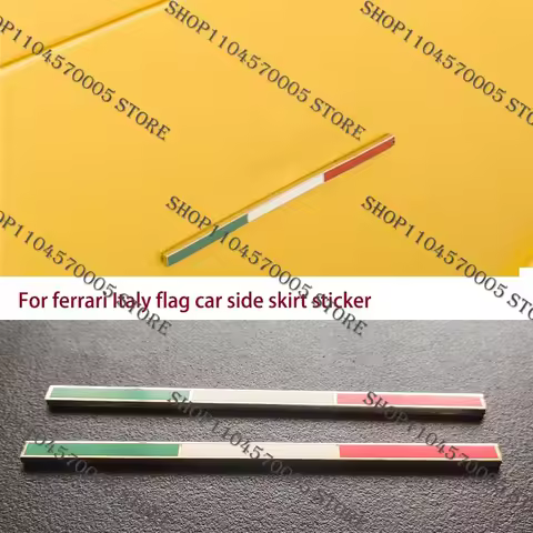Italian Flag Badge Emblem For Rear Hood Car Sticker Auto Accessories All Models F8 SF90 458 488 F12