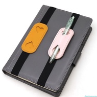 dingdongaa 5Pcs Leather Pen Case with Adjustable Elastic Band Leather Pencil Pouches for Hardcover N