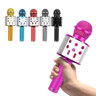 WS858L Bluetooth Microphone Karaoke Portable Mic Speaker with LED light