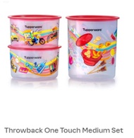 tupperware Throwback One Touch Medium Set (3)