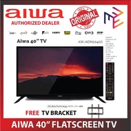 Aiwa by Winland 40 inch Regular Flat Screen TV AW-AON0040X with HDMI USB BASS TV with Free TV Wall B