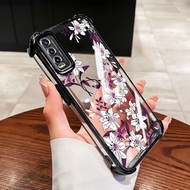 VRQR for Vivo Y20 2021 Y20A Y20T Y20i Y20S G Y12A Y12S 2021 Y3S 2021 Casing White Camellia Clear Sho