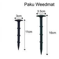 (Ready Stock) 11cm / 16cm Weed Mat Nail Black Plastic Weed-proof Cloth Ground Nails