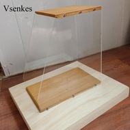 [Vsenkes] Vinyl Record Storage,LP Record Crate,Record Holder,Wooden,Vinyl Record Album