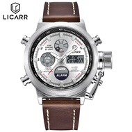 LICARR Men's Brand Watches Fashion Waterproof Casual Trend Men's Watch Date Luminous GMT 9507
