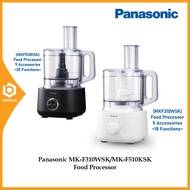 Panasonic [MK-F310WSK/MK-F510KSK] Food Processor with (5/9 Accessories) for (18/25 Functions) - MKF3