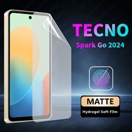 ฟิล์มไฮโดรเจลนุ่มด้านเต็มรูปแบบสำหรับ Tecno Spark 10 10C Spark Go 2023 2024 20 Pro 4G 20C Pova 5 10 