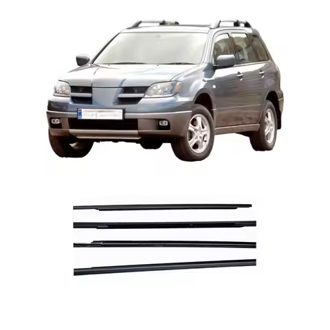 4 PCS Windows Rubber Outside for Outlander CU MR487151 2000-2006 Glass Protector Decoration Weather 