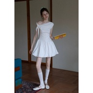 EGGKA off-the-shoulder bow dress | Autumnclothing