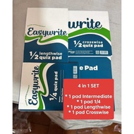 Premium Pack : 9in1 Quiz Pad Set Easywrite 1/4,1/2 Intermediate Cross&Lengthwise GR1234 Random Brand
