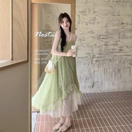 Summer French Slimmer Look Fresh Dress