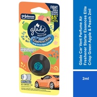 Glade Car Vent Perfume Air Freshener Starter Essences Elite Crisp Green Apple & Peach 2ml