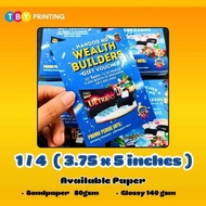 Glossy Flyers 100pcs- Digital Printing | Custom Design | Print Only