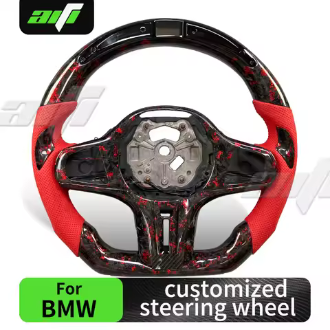 For BMW G Series LCI Customized Carbon Fiber LED Steering Wheel 2 3 4 5 6 7 8 Series X3 X4 X5 G20 G3