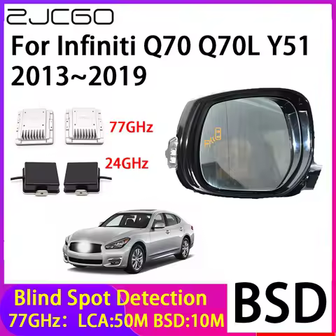 ZJCGO Car Blind Spot Detection BSD Mirror Rear Radar Detection System for Infiniti Q70 Q70L Y51 2013