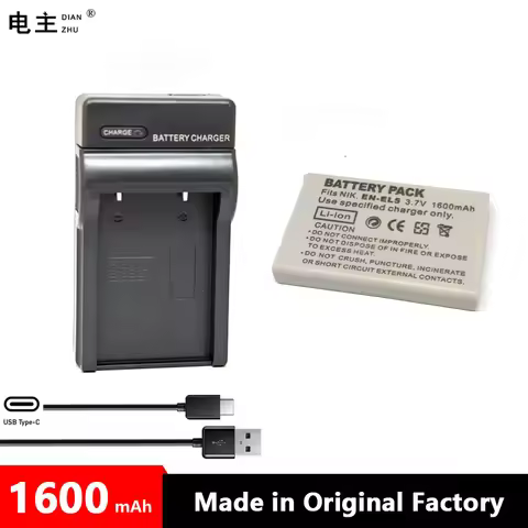 EN-EL5 ENEL5 EN EL5 Battery Charger For Nikon Coolpix P3 P4 P80 P90 P100 P500 P510 P520 P530 P5000 P