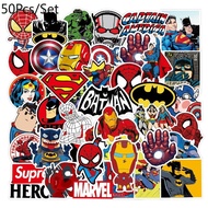 Z&M Superhero Marvel DC Stickers 50Pcs/Set DC Waterproof Stickers Decal for Toys