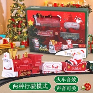 Children Electric Rail Train Toy Mini Christmas Train Set Electric Rail Car