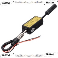 FKILA Car FM Expander, Black FM 76-90 Mhz FM Converter, Durable 12V Plastic Car Frequency Changer Co