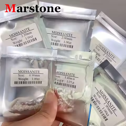 [ New EU Quality ] 0.7-25MM Lab Grwon Moissanite Diamond 0.1-50CT Hand Cutting D Color Certified Moi