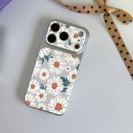 Little broken chrysanthemum for iPhone 17pro iPhone 14/11/12pro case fake brain shell feeling