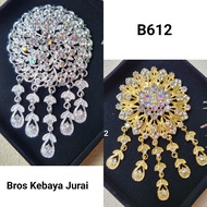 Luxury Gemstone Jurai Kebaya Brooch B612