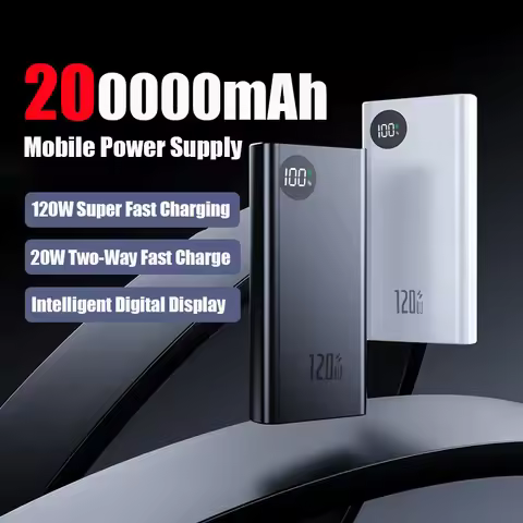 200000mAh Xiaomi High Capacity Portable Mobile Power Support 120W Super Fast Charging For Iphone Xia