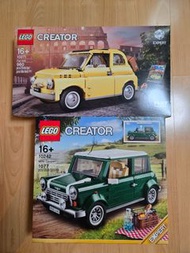 Lego Mini Cooper 10242， Fiat 500 10271