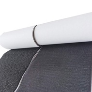 Pita Perekat Hook and Loop Lebar 6 inci, Tahan Lasak, 1 Yard (Hitam, 6 inci x 1.1 Yard)