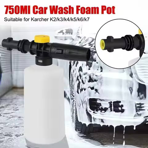 750ML High Pressure Foam Pot Car Washing Kit Foam Sprinkler White Different Spray Mode for Karcher K