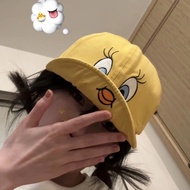 Korean Style Ins Tweety Tweety Visor Duckbill Cap for Women Cute Cartoon Little Yellow Duck Tweety S