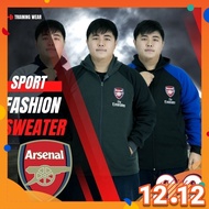 CY 6602 SWEATER COTTON FLEECE JOGGING GYM YOGA TREKKING MARATHON FOOTBALL SOCCER LONDON ARSENAL / JA