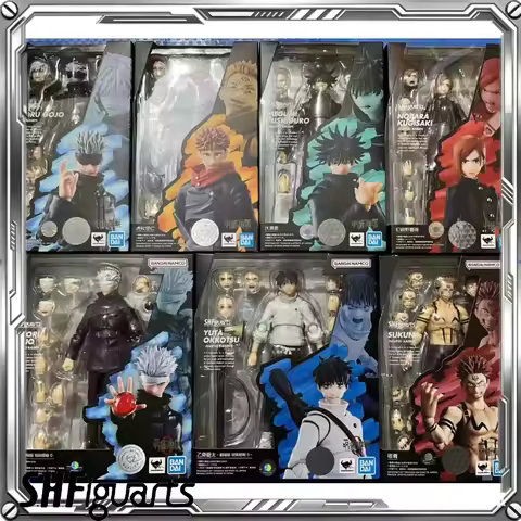 In Stock Original Bandai Jujutsu Kaisen SHF Action Figures Yuji Itadori Sukuna Satoru Gojo Movable F