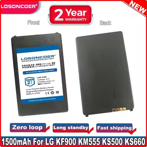 LGIP-340N 1500mAh Battery For LG KF900 KM555 KS500 KS660 GD300s GT350 GR500 GT550 GT550 GW525 Mobile
