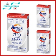 Attack ZERO One pack type 10g x 7 bags x 3pcs, Disposable Liquid type - Suitable for travel, business trips, hospitals, coin laundry, etc.