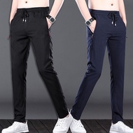 Seluar Lelaki Slim Fit Zipper Black Seluar Track Lelaki  Tracksuit Men Korean Styel Seluar Slack Lel