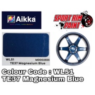 AIKKA PAINT/ WL51, AK19414 / TE37 MAGNESIUM BLUE / CAR & MOTOR SPORT RIM TOUCH UP PAINT / AEROSOL SP