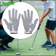 2x Golf Glove for Kids Dog Pattern Multipurpose PU Mesh Breathable Portable Comfortable Anti Slip Gr