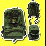HIJAU Gultottr 511jumbo backpack army green backpack large outdoor tactical bag (bonus TNI patchrubb