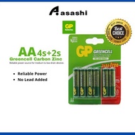 GP GREENCELL 4+2 AA / 4+2 AAA Extra Heavy Duty Battery AA [ Card of 4+2s Promo Pack ] (GPPCC15KC291)